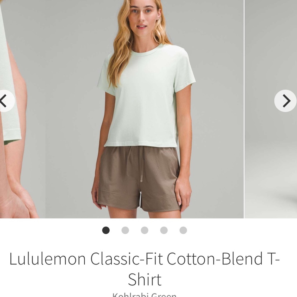 Lululemon Classic-Fit Cotton-Blend T-Shirt
Kohlrabi Green